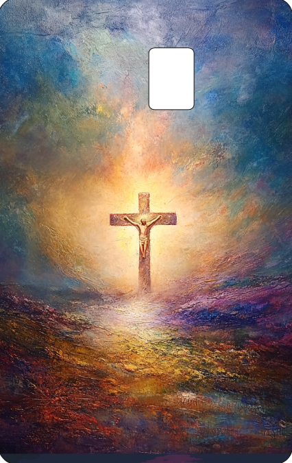 Credit Card Skin Slap- Faith and light