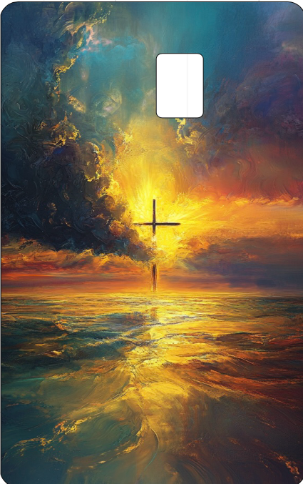 Credit Card Skin Slap- Radiant Cross