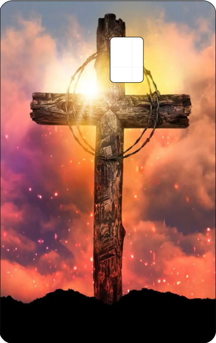 Credit Card Skin Slap- Cross & Crown