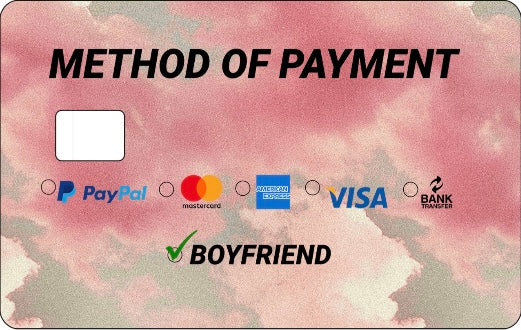 Credit Card Skin Slap- Method of Payment