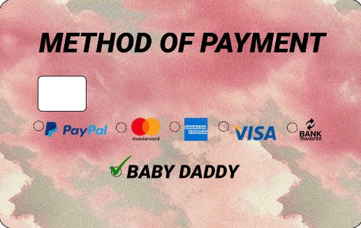 Credit Card Skin Slap- Method of Payment