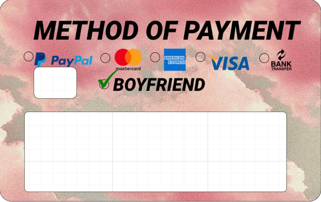 Card Slap- Method of Payment