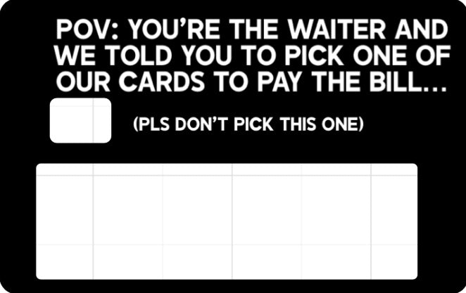 Debit Card Slap- Not me